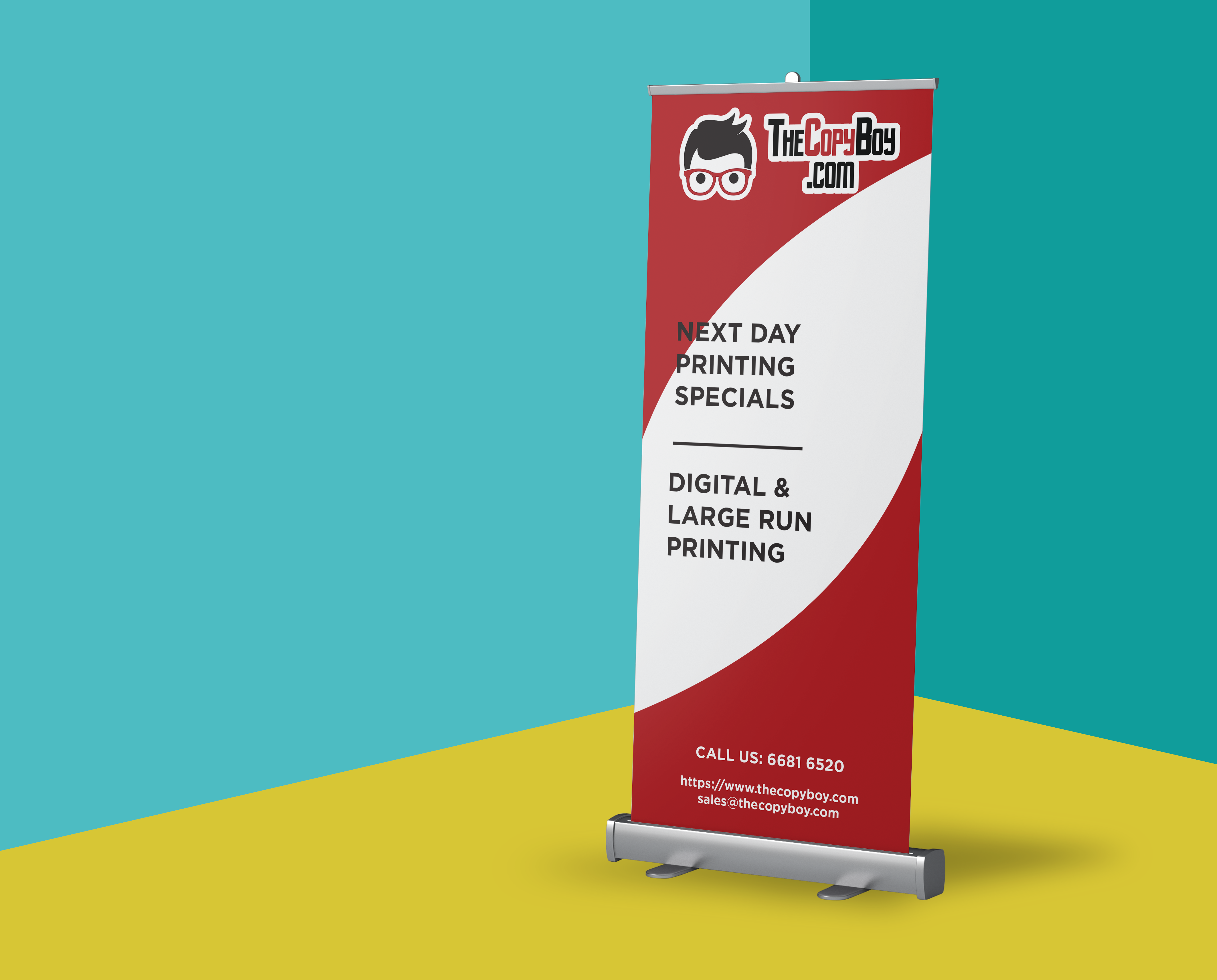 Roll Up Banner – The Copy Boy