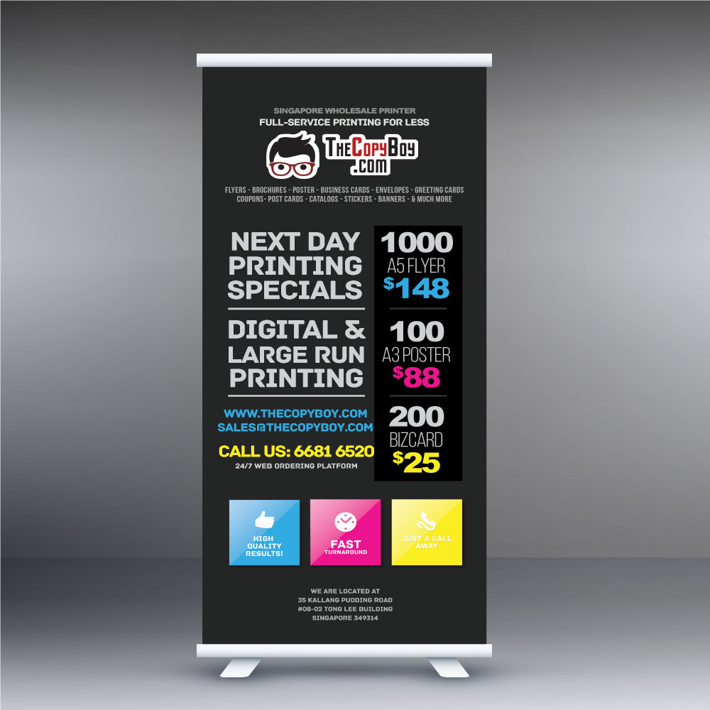  Roll Up Banner The Copy Boy