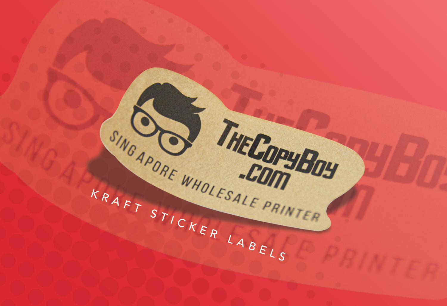Kraft Stickers Labels (Kiss-cut) – The Copy Boy